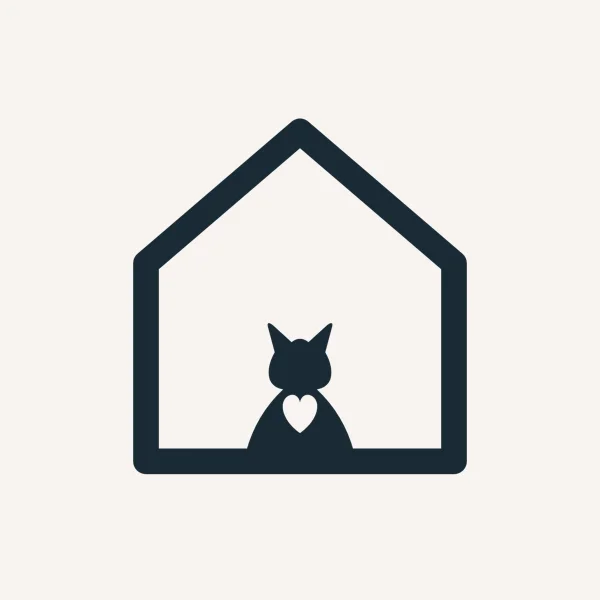 Cat-house mark, one color