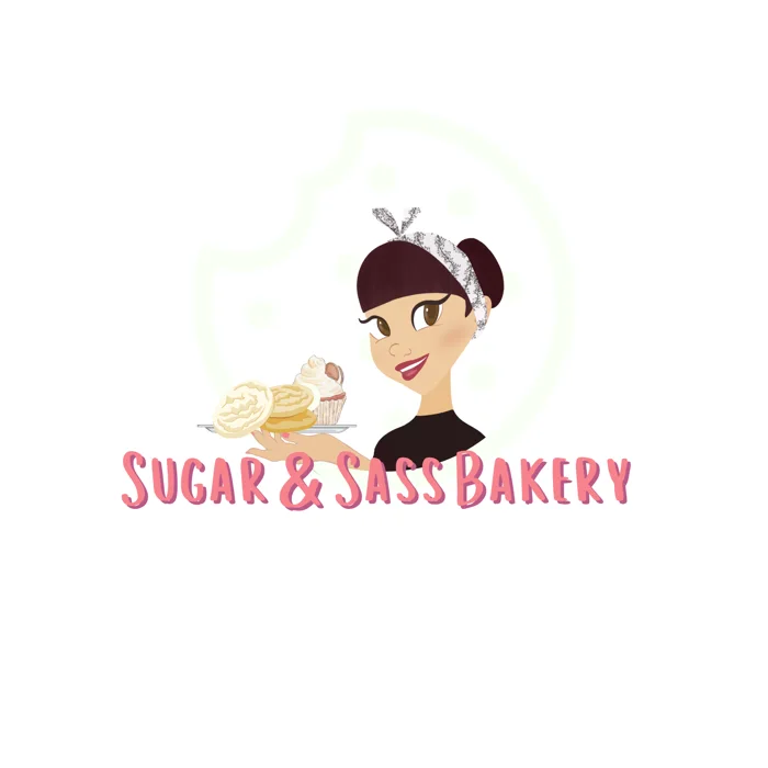 Sugar and Sass Bakery logo, wordmark version